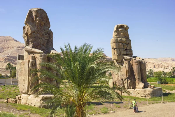 Колосси Мемнонский, Долина царей, Луксор, Египет — стоковое фото