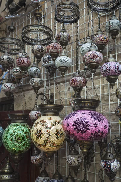 Arab street lanterns in the city of Dubai — Stock Photo, Image