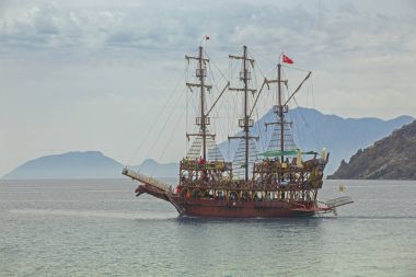 eski korsan gemisi tarafından kıyıya. Türkiye