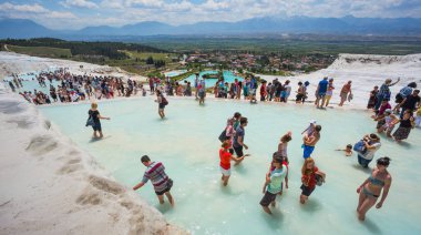 Türkiye'nin Pamukkale egzotik inci