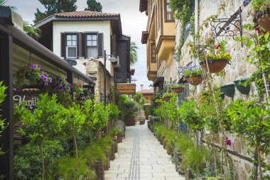Türkiye. 17 Mayıs 2017. Eski Antalya'nın eski sokaklarında