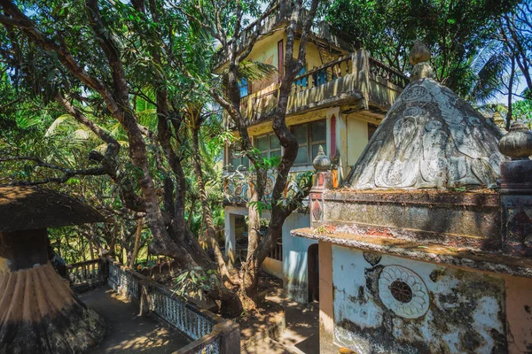 Antiguo Templo Abandonado Selva India Goa —  Fotos de Stock