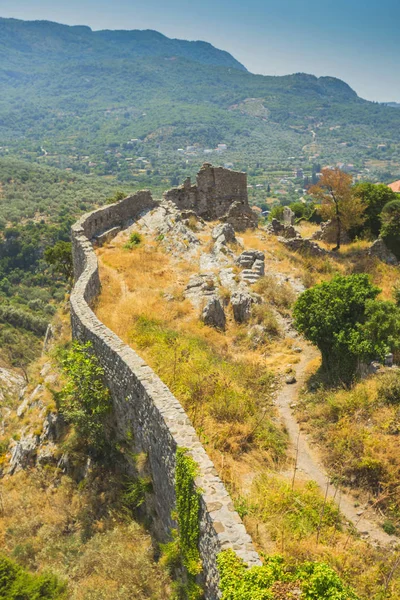 Montenegro July 2017 Streets Houses Ruins Fortress Walls Old Town — Stock Photo, Image