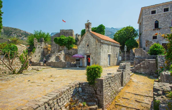 Montenegro Julio 2017 Calles Casas Ruinas Murallas Fortaleza Del Casco — Foto de Stock