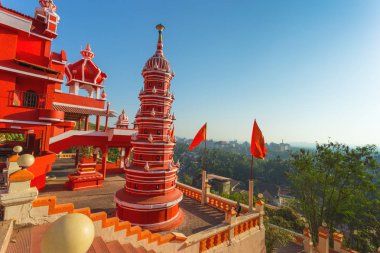 Hindistan, Goa, 8 Mart 2017. İsa tapınakta Panjim (Hanuman Tapınağı)