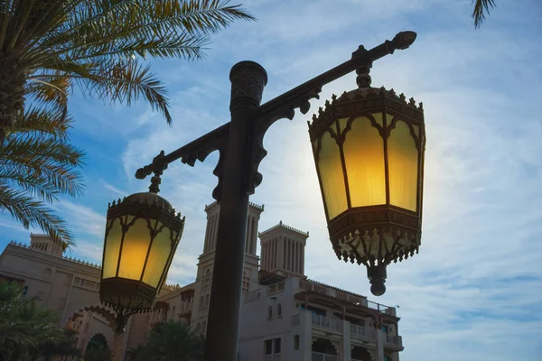 Arab Street Lanterns City Dubai United Arab Emirates — Stock Photo, Image