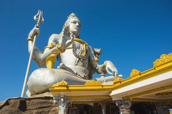 Murudeshwar Inde Mars 2017 Statue Seigneur Shiva Été Construite Temple — Photo