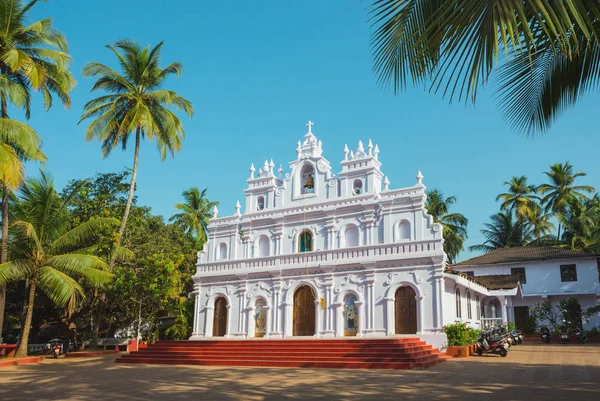 Igreja Nossa Senhora Monte Carmelo Arambol Goa Índia — Fotografia de Stock
