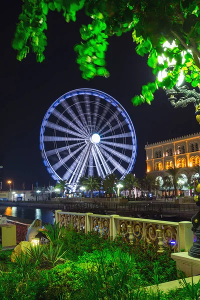 Eye Emirates Ferris Wheel Qasba Shajah Émirats Arabes Unis Images De Stock Libres De Droits