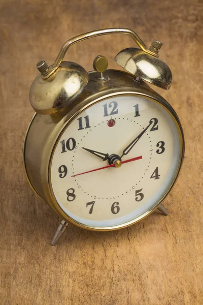 Reloj Vintage Una Tabla Madera — Foto de Stock