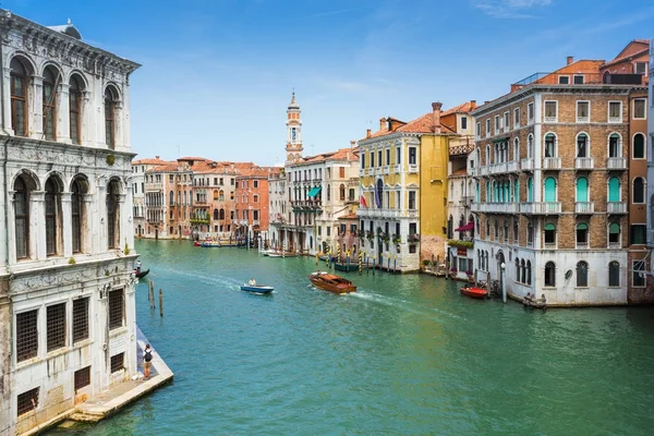 Velký kanál v Benátkách Itálie — Stock fotografie