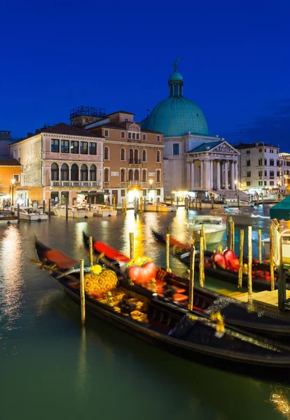 Gran Canal de Venecia por la noche — Foto de Stock