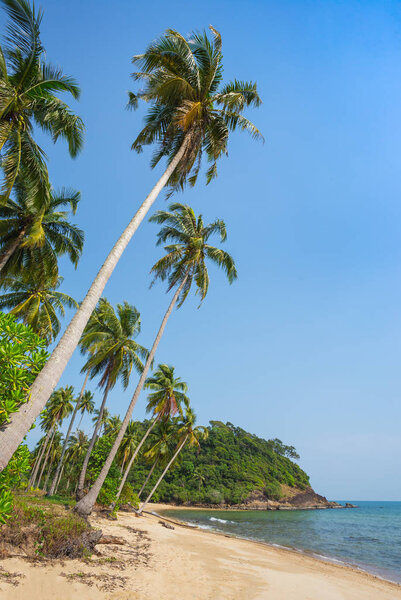 Beautiful tropical beach at island Koh Chang 