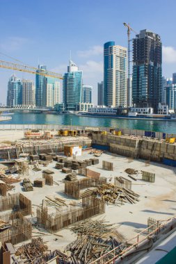Dubai, Birleşik Arap Emirlikleri - 16 Kasım: dubai marina. dubai UAE gökdelenlerin inşası 16 Kasım 2012