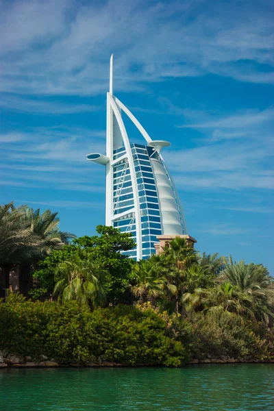 Дубай Оаэ Ноября Вид Отель Burj Arab Souk Madinat Jumeirah — стоковое фото