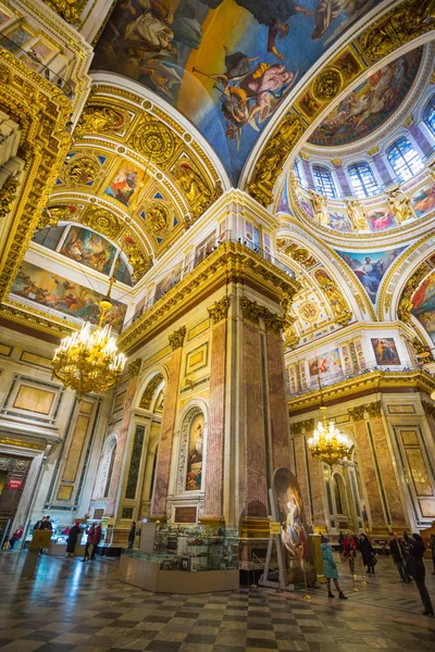 Russland Petersburg November 2117 Innenraum Und Bögen Der Isaac Kathedrale — Stockfoto