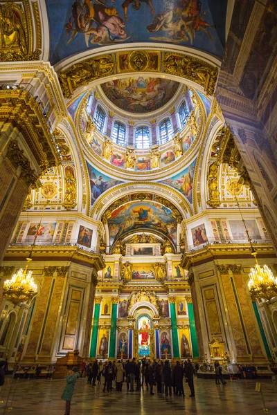 Russie Saint Pétersbourg Novembre 2117 Intérieur Arches Cathédrale Saint Isaac — Photo