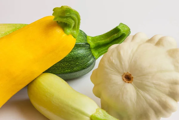 Zucchini White Background — Stock Photo, Image