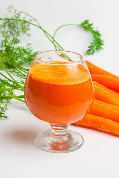 Carrots Carrot Juice Glass — Stock Photo, Image