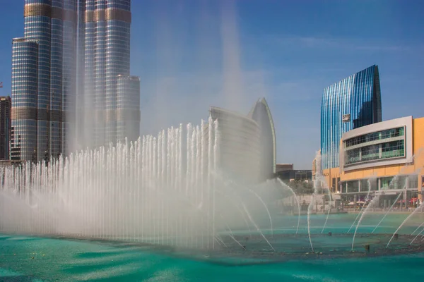 Dubai Uae November High Rise Buildings Fountains Nov 2012 Dubai — Stock Photo, Image