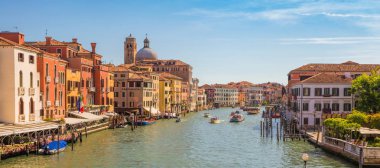 Venice, İtalya - 26 Haziran 2014: Venedik İtalya grand canal
