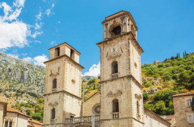Karadağ, 27 Temmuz 2017. Eski Şehir Kotor 'un Sokakları