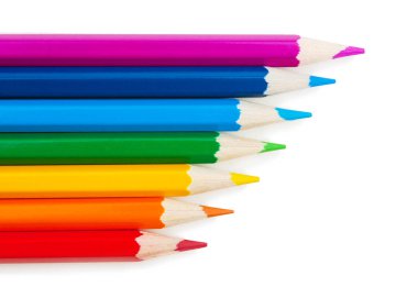 Kalemler beyaz arkaplanda izole edildi