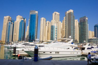 Dubai, Birleşik Arap Emirlikleri - 16 Kasım: dubai Marina Yat Kulübü. BAE. 16 Kasım 2012. 2002-2008 yılları arasında dünyanın en hızlı gelişen şehri Dubai yapıldı..