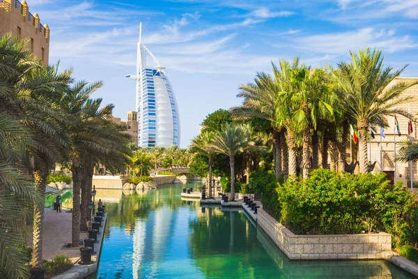 Dubai Vae November Uitzicht Het Hotel Burj Arab Van Souk — Stockfoto