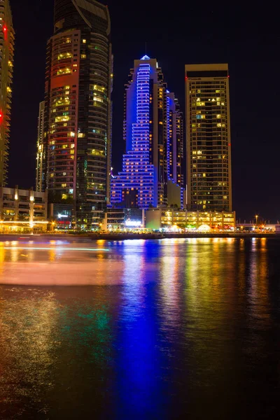 Dubai Birleşik Arap Emirlikleri Kasım Dubai Marina Gece Hayatı Bae — Stok fotoğraf