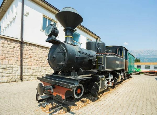 Europe Montenegro July 2017 Old Locomotive Railway Station Podgorica Montenegro — Stock Photo, Image