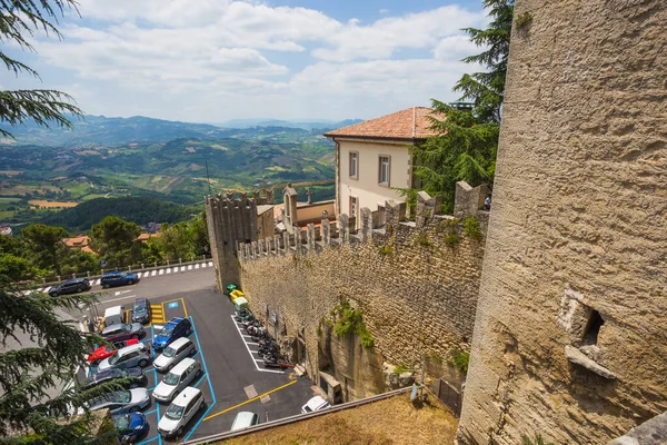 Rocca della guaita, de flesta gamla fästningen av san marino — Stockfoto