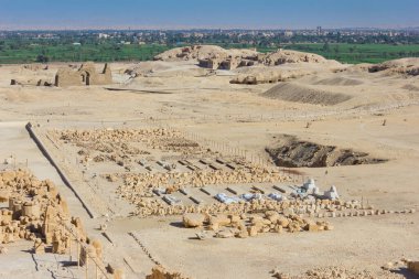 Luksor Tapınağı Kraliçe başına Mısır'dan görünüm