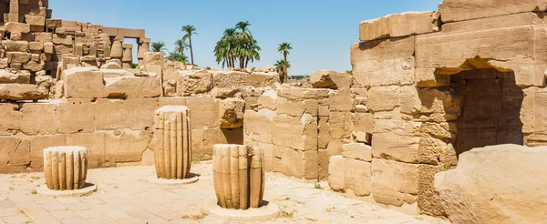 Ruines Antiques Temple Karnak Egypte Été 2012 — Photo