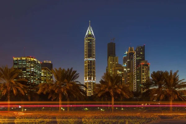 Dubai Emirados Árabes Unidos Novembro Vida Noturna Dubai Eau Novembro — Fotografia de Stock