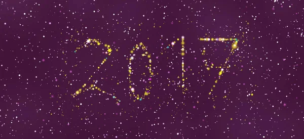 Frohes neues Jahr 2017 Grußkarte — Stockfoto