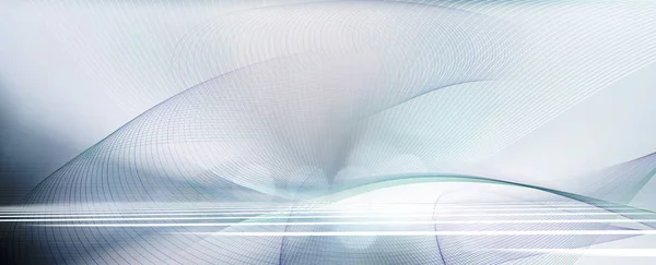 Abstrakte futuristische Bewegungslinien auf horizontalem Hintergrund — Stockfoto