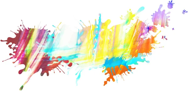Kleurrijke geïsoleerde pastel schilderen patroon en splatter achtergrond w — Stockfoto