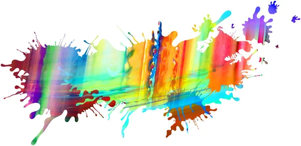 Цветной изолированный рисунок краски и брызги фона с pai — стоковое фото