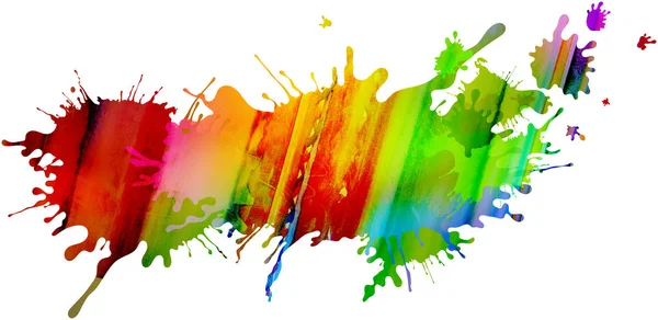 Colorful isolated paint pattern and splatter background with pai — Stock Photo, Image