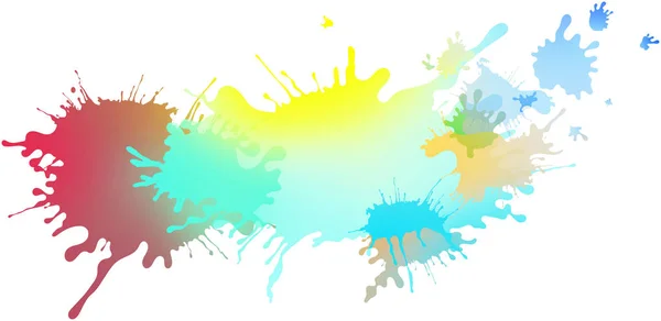 Abstract geïsoleerde kleurrijke pastel verf en splatter achtergrond — Stockfoto