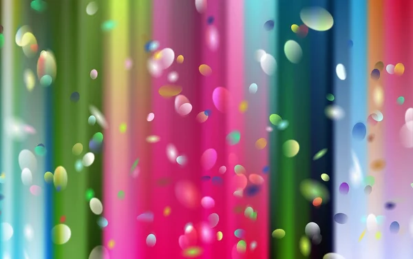 Confetti against a blurred colorful curtain background — Stock Photo, Image