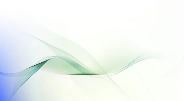 Abstract Curved Motion Lines Wave Shapes Blurred Horizontal Gradient Background — Stock Photo, Image