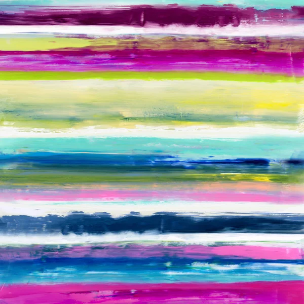 色彩斑斓的手绘油画条纹和线条形状 不同声调和结构的多色彩背景 — 图库照片
