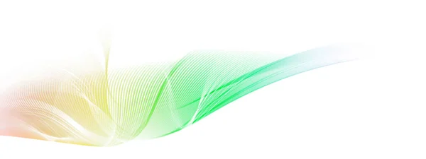 Abstract Rainbow Colored Motion Lines Wave Shapes White Background Shifting — Stock Photo, Image