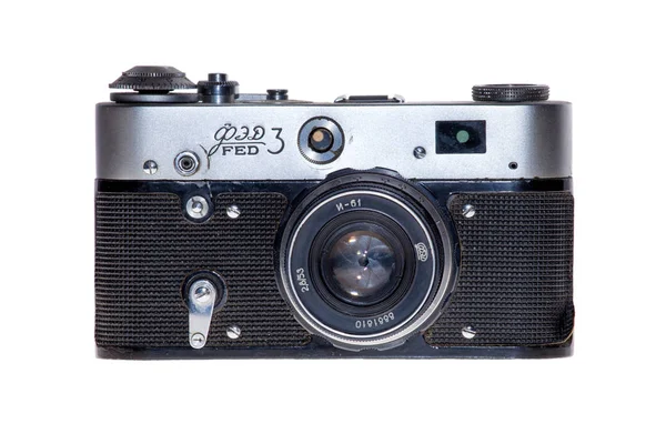 Retro vintage analoga isolerade bakgrund filmkamera — Stockfoto