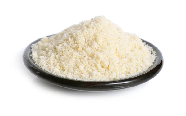 Almond flour isolated on white background. — Stock Photo, Image