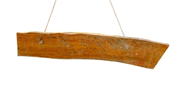 Tavola di legno rustica, Vecchia tavola. Isolato su sfondo bianco — Foto Stock