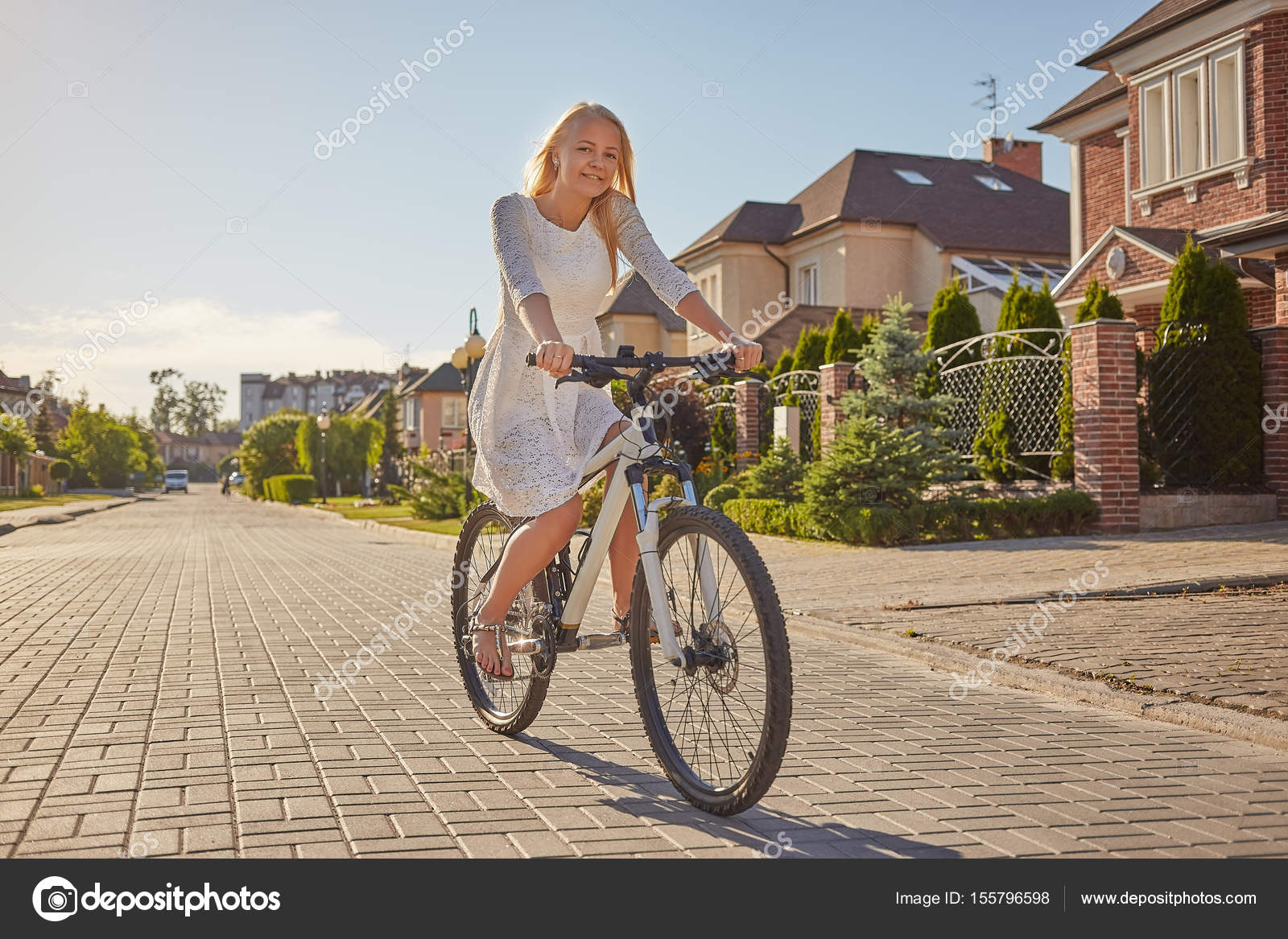 girl driving bike