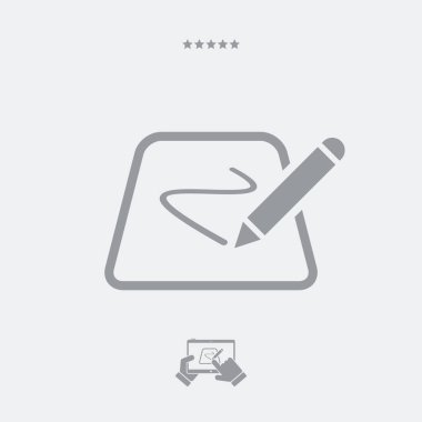 Tasarımcı tablet - Minimal vektör simgesi